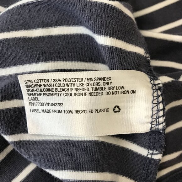 Isakel Womens Gray Striped Maternity Ruched Semi Fitted Thick Knit Dresses Sz L - Picture 6 of 7